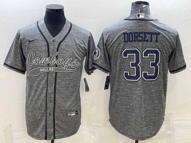 Men Dallas Cowboys #33 Dorsett Grey hemp ash 2022 Nike Co branded NFL Jerseys->dallas cowboys->NFL Jersey